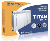РАДІАТОР БІМЕТАЛЕВИЙ TITAN 500\96 188ВТ